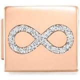 Nomination Bracelets Nomination GLAM Rose Gold Glitter Infinity Charm