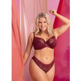 Red Knickers Curvy Kate Brazilian Brief Claret