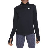 Children's Clothing Nike Girl's Dri-Fit Half-Zip Long Sleeve Top - Black/White
