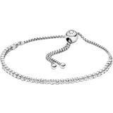 Pandora Bracelets Pandora Sparkling Sliding Tennis Bracelet - Silver/Transparent