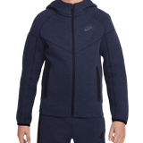 Hoodies Nike Boy's Sportswear Tech Fleece Full-Zip Hoodie - Obsidian Heather/Black/Black (FD3285-473)