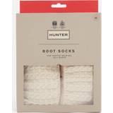 Clothing Hunter Women's Cable Knit and Fleece Tall Boot Socks White