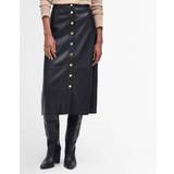 Barbour Skirts Barbour Alberta Faux Leather Midi Skirt Black