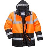 EN ISO 20471 Work Jackets Portwest Hi-Vis Two Tone Traffic Jacket Orange/Black
