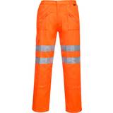 Orange Work Pants Portwest Rail Action Trouser Orange