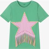 Girls T-shirts Stella McCartney Kids Girls Green Star T-Shirt Years