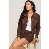 Superdry Women - XS Outerwear Superdry Workwear Cropped Jacket, Brown