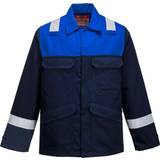 5XL Work Jackets Portwest Bizflame Plus Jacket Navy/Blue