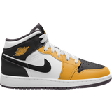 Basketball Shoes Children's Shoes Nike Air Jordan 1 Mid GS - Yellow Ochre/White/Yellow Ochre/Black