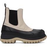 Canvas Chelsea Boots Ganni Beige & Black Outdoor Chelsea Boots 934 Sand IT