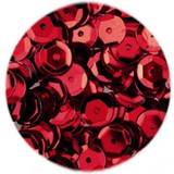 Efco Sequins Round Cupped ø 6 mm 40 g ~ 4.000 pcs. red