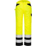 EN ISO 20471 Work Pants Portwest PW2 Hi-Vis Service Trouser Yellow/Black 32R