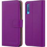 Samsung Galaxy A71 Wallet Cases Purple For Galaxy A7 2018 Wallet Flip Stand Case Cover