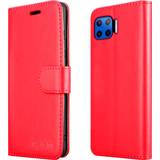 Red For Motorola Moto G 5G Plus Leather Wallet Case