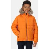 Hidden Zip Jackets Regatta 'Parkes' Thermoguard Insulated Parka Jacket Orange 7-8 Years