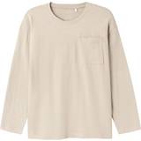 Brown T-shirts Children's Clothing Name It Pure Cashmere Vebbe Genser-134/140