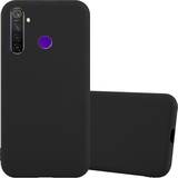 Bumpers Cadorabo CANDY BLACK Case for Realme 5 5i 6i C3 Cover Protection TPU Silicone Gel Back case Candy Design Black