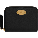 Mulberry Wallets & Key Holders Mulberry Plaque Small Zip Around Purse - Black Small Classic Grain