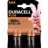 AAA (LR03) Batteries & Chargers Duracell AAA Plus 4-pack