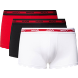Organic Fabric Underwear Hugo Boss Boxer Trunks 3-pack - Black/White/Red