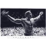 Close Up Arnold Schwarzenegger Enjoyment Multicolor Poster 91.5x61cm