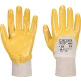 EN ISO 20471 Work Gloves Portwest Yellow, XL Nitrile Light Knitwrist Glove