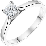 Transparent Rings C. W. Sellors Solitaire Ring - White Gold/Diamond