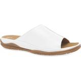 Gabor Shoes Gabor 'Idol' Leather Wide Fit Casual Sliders White