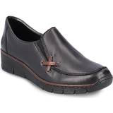 Rieker Heels & Pumps Rieker 7.5 Adults' 53783-00 Schwarz/Brandy/Schwarz Womens Slip On Shoes