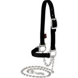 Halters & Lead Ropes Weaver Nylon Adjustable Sheep Halter w/Chain Lead Black