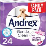 Andrex Toilet Papers Andrex Gentle Clean Puppies on Roll Toilet Paper 24-pack