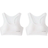 Annil Girls' Developmental Sports Knitted Tank Top Underwear 2PK white