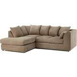 Furniture B&Q New Luxor Corner Coffee Sofa 212cm 3 Seater