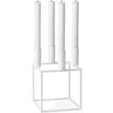 Steel Candlesticks, Candles & Home Fragrances Audo Copenhagen Kubus White Candle Holder 20cm