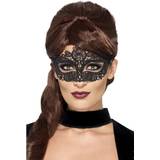 Halloween Masks Fancy Dress Smiffys Embroidered Lace Filigree Eyemask
