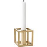 Steel Candlesticks, Candles & Home Fragrances Audo Copenhagen Kubus Brass Candlestick 7cm