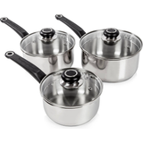 Saucepan Set Cookware Sets Morphy Richards Equip Cookware Set with lid 3 Parts
