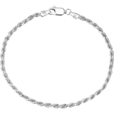 Adina Eden Rope Chain Bracelet - Silver