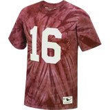 Mitchell & Ness Men's Joe Montana Scarlet San Francisco 49Ers Tie-Dye Retired Player Name and Number T-shirt
