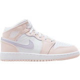 Nike Air Jordan 1 Mid GS - Pink Wash/White/Violet Frost