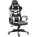 White Gaming Chairs Vinsetto Racing Gaming Chair with Lumbar Support - Black