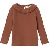 Organic Cotton Blouses & Tunics Children's Clothing Lil'Atelier Thora Long Sleeve Blouse - Carob Brown