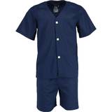 Fruit of the Loom Men's Broadcloth Short Sleeve Pajama Set - Navy