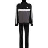 Girls Tracksuits Children's Clothing adidas Kid's Essentials 3-Stripes Tiberio Tracksuits - Black/Gray Five/Gray One/White