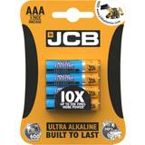 JCB Ultra Alkaline AAA Batteries 4-pack