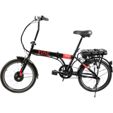 Electric folding bike Zinc Folding Electric Eco Bike - Black/Red Unisex