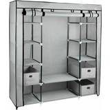 Metal Furniture Gr8 Home 2001010 Grey Wardrobe 134x175cm
