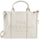 Marc Jacobs Handbags Marc Jacobs The Leather Medium Tote Bag - Cotton/Silver