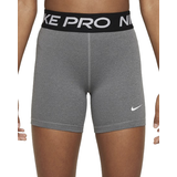 Nike Kid's Pro Shorts - Carbon Heather/White (DA1033-091)