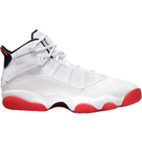 Leather Basketball Shoes Nike Jordan 6 Rings M - White/Black/University Red